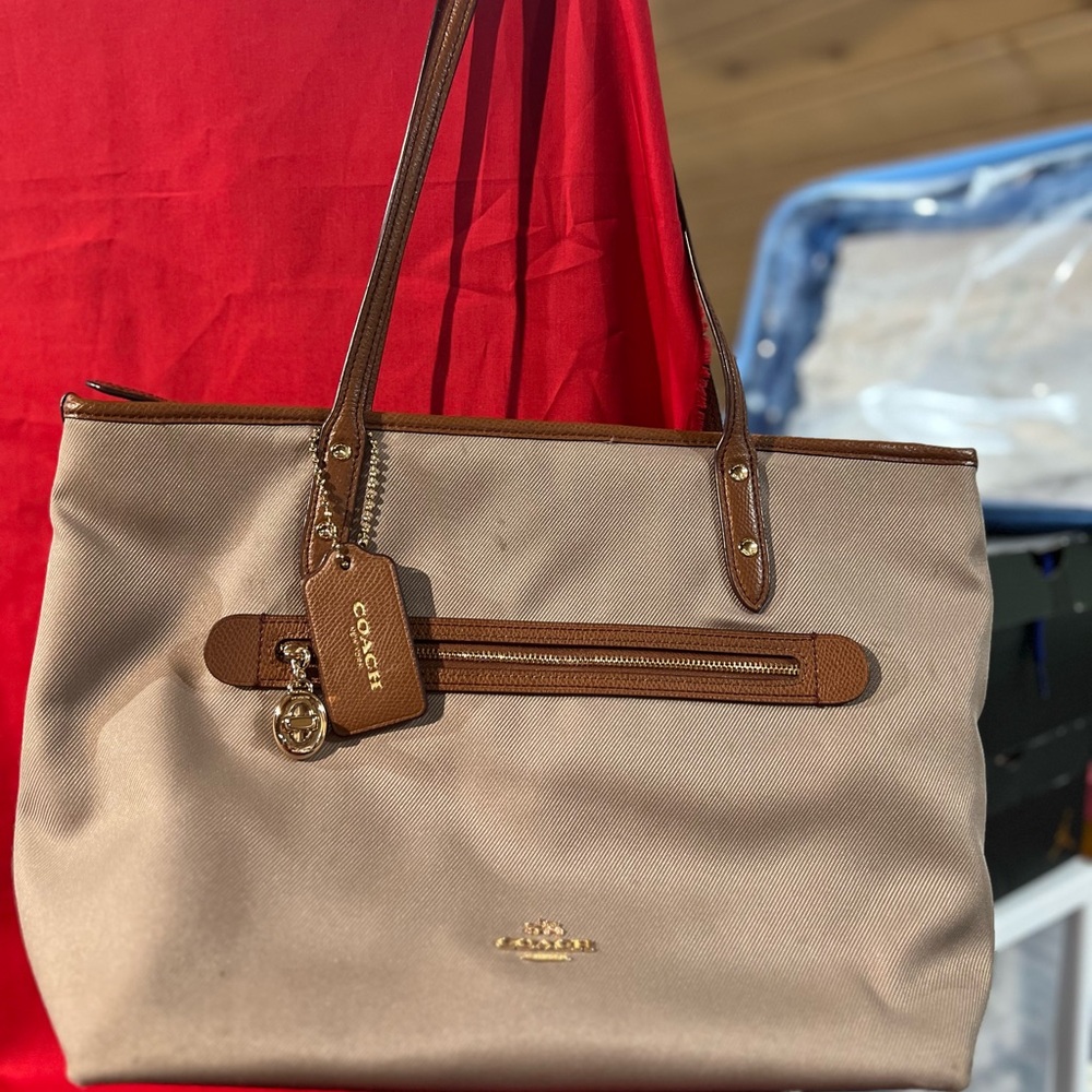 Coach Tan and Brown Women's Bag